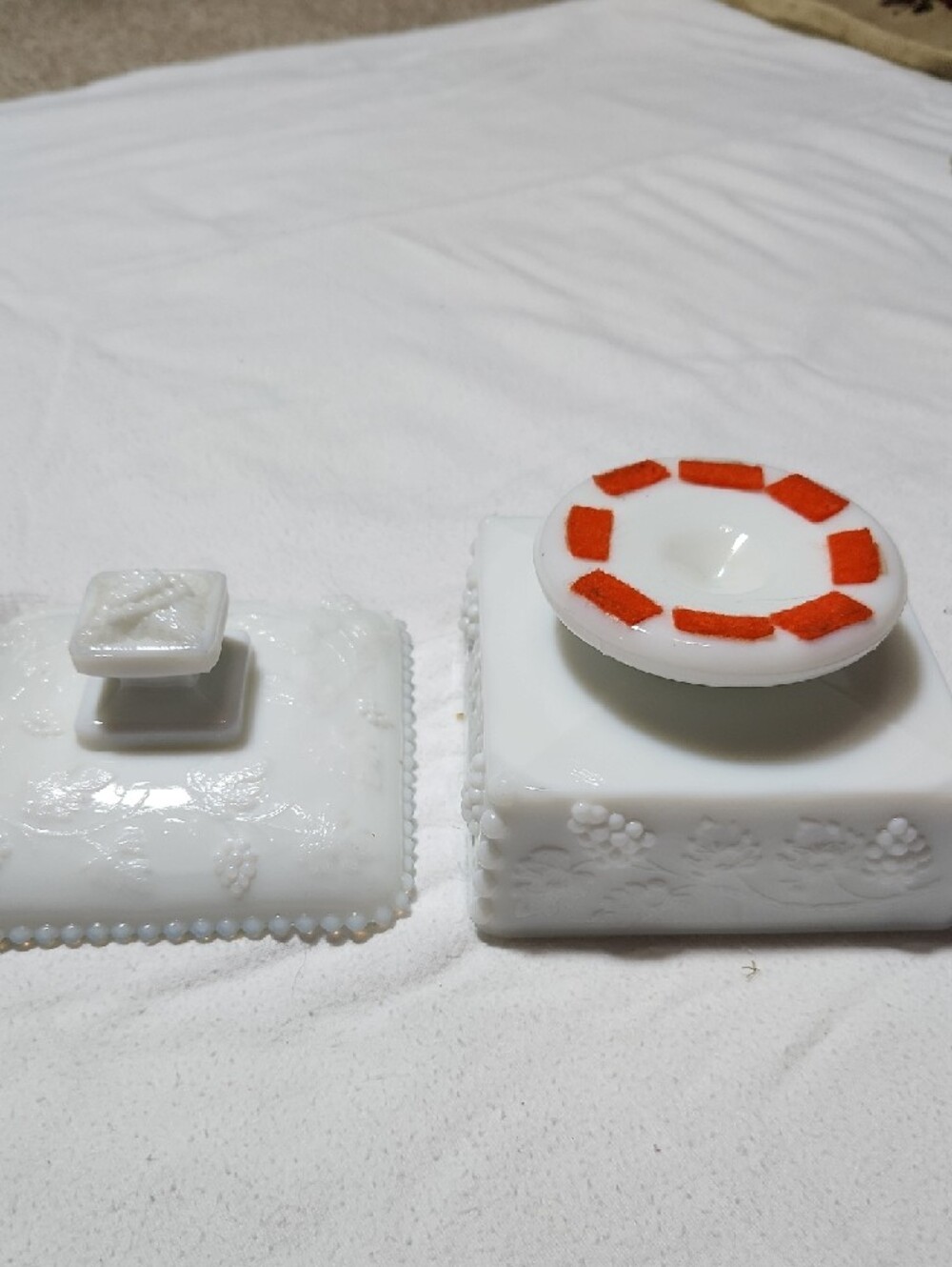 Westmoreland White Milk Glass Covered Candy Dish - Picture 3 of 3